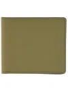 Maison Margiela Bi-fold Four Stitches Wallet In Green