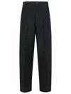Maison Margiela Linen Blend Trousers Pinstripe Pattern