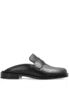 Maison Margiela Black Loafers With Unique Split Toe Design In Gray