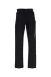 Maison Margiela Black Logo Print Pant In Black