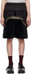 Maison Margiela Black Multi-wear Shorts In 900 Black