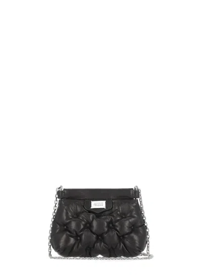 Maison Margiela Black Nappa Leather Baby Glam Slam Classique Crossbody Bag