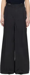 Maison Margiela Black Four Stitches Pants In 900 Black