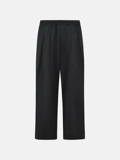 Maison Margiela Black Polyester And Cotton Pants