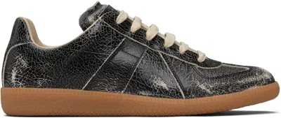 MAISON MARGIELA BLACK REPLICA SNEAKERS