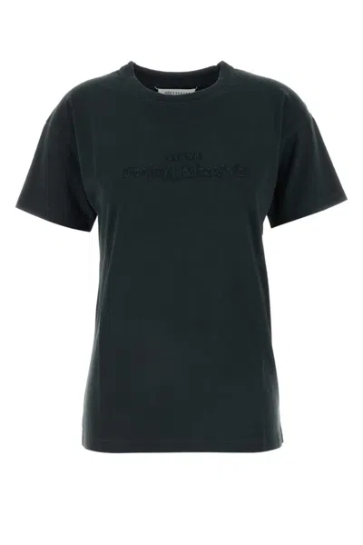 MAISON MARGIELA BLACK REVERSE LOGO T-SHIRT