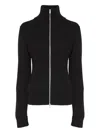 Maison Margiela Full-zip Wool Ribbed Cardigan Clothing In Black