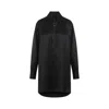 Maison Margiela Black Oversized Shirt With Oversized Collar In Silk Woman