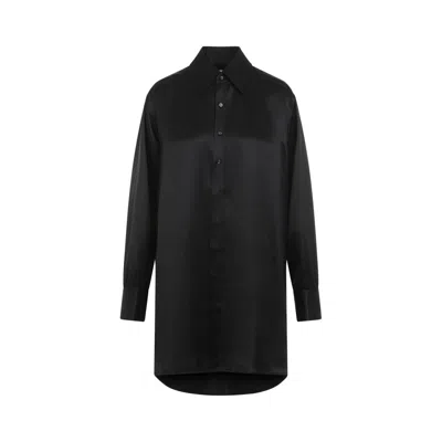 MAISON MARGIELA BLACK SILK SHIRT
