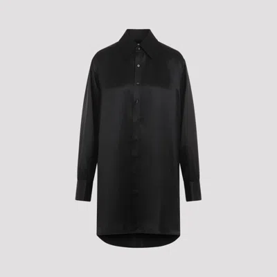 MAISON MARGIELA BLACK SILK SHIRT