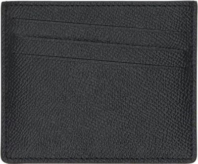 Maison Margiela Black Slim 6 Cc Card Holder