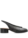 Maison Margiela Black Slingback Heels In Black