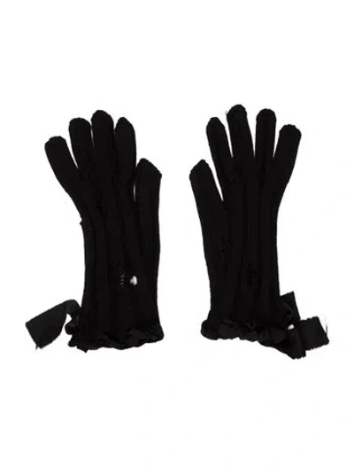Pre-owned Maison Margiela Black Small Gloves W/tags