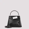Maison Margiela Snatched Mini Leather Handbag In Black