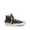 Maison Margiela Midnight Blue Canvas Loved To Death Sneakers In Multi