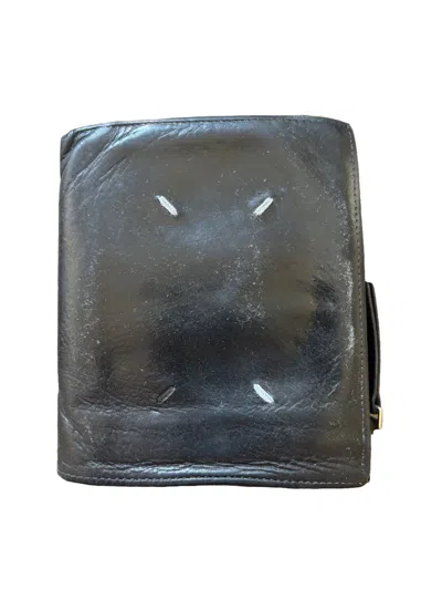 Pre-owned Maison Margiela Black Stitch Wallet