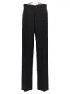 Maison Margiela Strap Wool Pants In Black