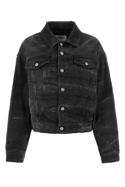 Maison Margiela Black Stretch Denim Jacket