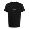 Maison Margiela Black Cotton T-shirt With Embroidered Front Logo