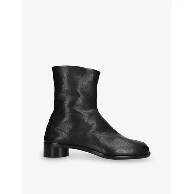 Maison Margiela Black Tabi 30 Leather Ankle Boots Eur 45 / 11 Uk
