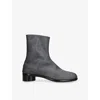 Maison Margiela Tabi 30 Leather Ankle Boots In Black