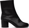 Maison Margiela Black Tabi Ankle Boots In Black