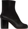 Shop Maison Margiela Black Tabi Ankle Boots In T8013 Black