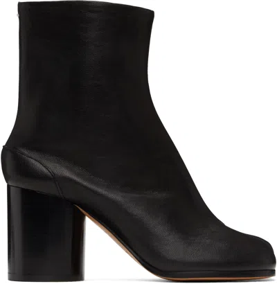 MAISON MARGIELA BLACK TABI ANKLE BOOTS