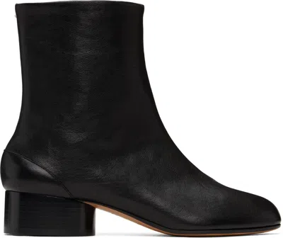 Maison Margiela Boots Tabi H30 En Cuir De Veau Vintage Noir In Brown
