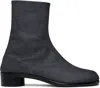 Maison Margiela Black Tabi Ankle Boots In T8013 Black