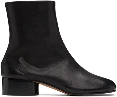 Maison Margiela Boots Tabi H30 En Cuir De Veau Vintage Noir In Brown