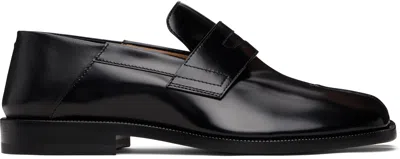 MAISON MARGIELA BLACK TABI BABOUCHE LOAFERS