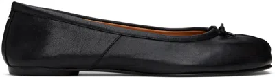 Maison Margiela Black Tabi Ballerina Flats In T8013 Black