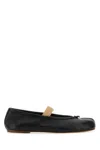 Maison Margiela Alexander Mcqueen Pastel Pink Raffia Tread Slick Sneakers In Black