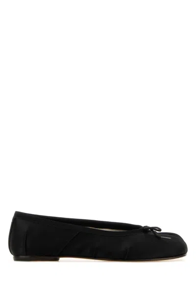 Maison Margiela Black Satin Tabi Ballerinas