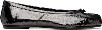 Maison Margiela Black Tabi Broken Mirror New Ballerina Flats