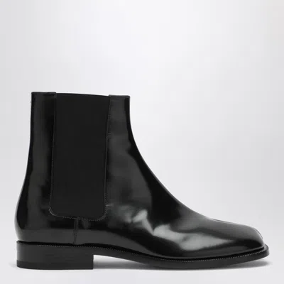 Maison Margiela Black Tabi Chelsea Ankle Boots Men In Multi