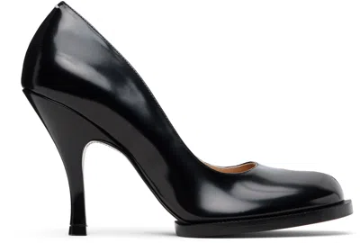 Maison Margiela Black Tabi City Evening Heels In Multi