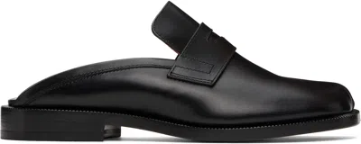 Maison Margiela Woman Black Flats In Gray