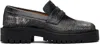 Maison Margiela Black Tabi County Loafers In Multi