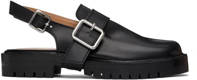 Maison Margiela Black Tabi County Loafers In H8396 Black