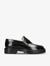 Maison Margiela 30mm Tabi County Leather Loafers In Black