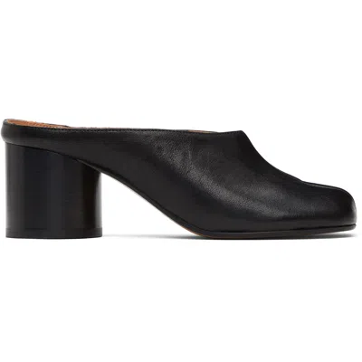 Maison Margiela Mule Tabi In Pelle In Black