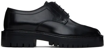 Maison Margiela Black Tabi Derbys In H8396 Black