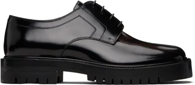 Maison Margiela Black Tabi Lace-up Derbys