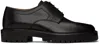 MAISON MARGIELA BLACK TABI LACE-UP DERBYS