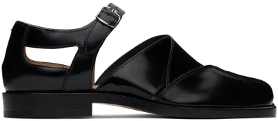 Maison Margiela Tabi Leather Sandals Woman Black In T8013 Black