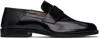 Maison Margiela Black Tabi Loafers In Black