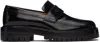 Maison Margiela Black Tabi Loafers In Black