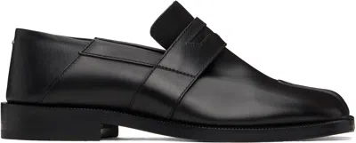 Maison Margiela Black Tabi Loafers In T8013 Black